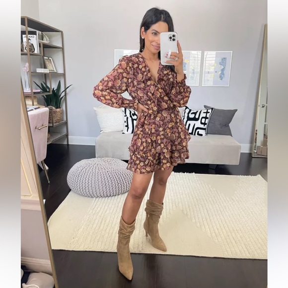 BB Dakota by Steve Madden Floral Long Sleeve Dress - Picture 1 of 2